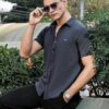 Parcel Yard Shirt for Men | Mens Casual Shirt | Men Stylish Shirt | Men Cotton Shirt | Men's Regular Fit | Men Formal Shirt | Plain Shirts for Men || Men's Half Sleeve Shirt - Image 9