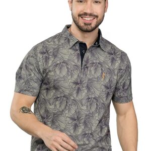 STELLERS Men's Premium Printed Polo T-Shirt's |Feather Touch Feel |Regular Fit| Odour Resistant| Anti-Static| Wrinkle Free | Quick Dry | Stretchable | Lightweight | Sweat-Proof